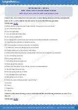 Đề thi học kì 1 Tiếng Anh 12 iLearn Smart World - Đề số 6